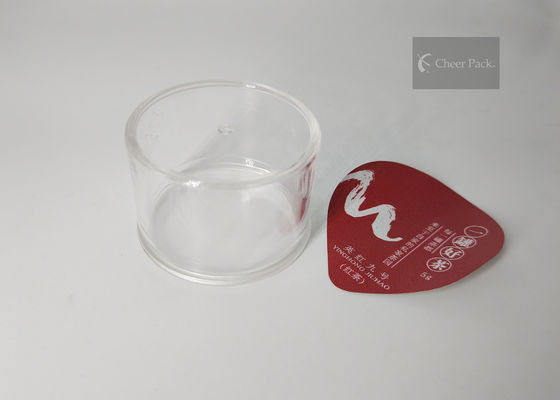 Transparante Mini Ronde Plastic Containers 49mm Dia voor Chocoladepoeder Verpakking
