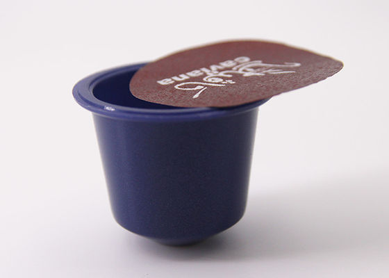 Lege Onmiddellijke Koffiecapsule Verpakking voor het Blauw van Espressoplastic