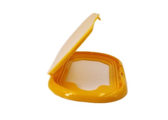 Gele Nat veegt de Verpakking van 109mm Plastic Flip Top Cap af