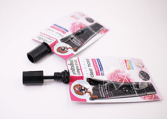 De Plastic Kosmetische Lippenstift van pp spoot omhoog Tribunezakken met de Verpakking van de Lippenborstel
