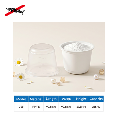 kwaliteit  Beauty Mixing Bowl Cosmetic Tools Individually Packaged Mask Powder Mixing Bowl Comes with Scale Fabriek