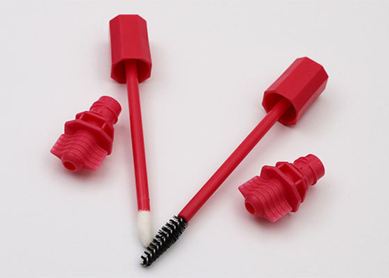 kwaliteit  Red Plastic Spout Nozzle With Brush For Lipstick Sacket Or Mascara Bag Fabriek