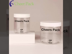 Populaire doorzichtige PET-plasticpotten met schroefluiken