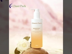 Laag MOQ 250ml Fashion PET kleurrijke badsjampoenfles met waterdichte pomp Dispenser voor haarconditioning