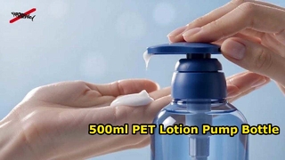 500 ml PET-lotionpompfles | Lege plastic verpakkingsfles voor shampoo en body wash