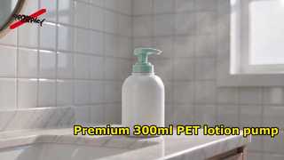 300 ml PET-plastic lotionpompfles, 43-draads cosmetische verpakkingsfles voor shampoo en body wash