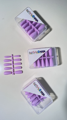 Privélabel 30pcs Soft Gel Press Op Valse Nagels Korte Amandel Vierkante Valse Nagels Handgemaakte Franse Gel Press Op Nagels
