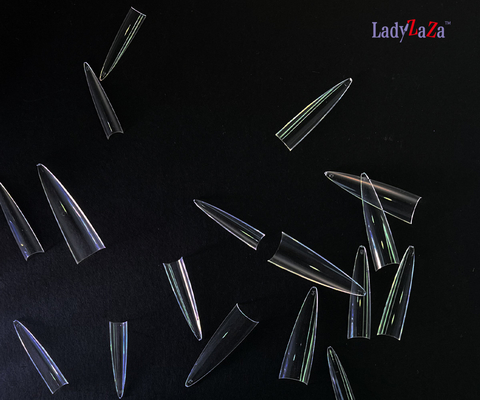 Falsche nagels 24 PCS Plastic ABS Press-on kist Falsche nagels Afneembare Draagbare Falsche Nagels