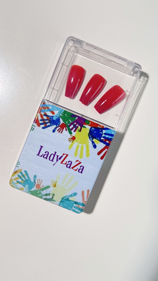 Nieuwe modellen Middenladder Matte Frosted Herbruikbaar Afneembare Draagbare 24 stukken Lange doos Pakket Valse nagels met kleef