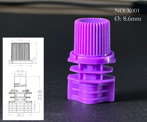 8.6mm Innerlijke diameter Plastic spout cap gemaakt van PE materiaal voor spout pouch