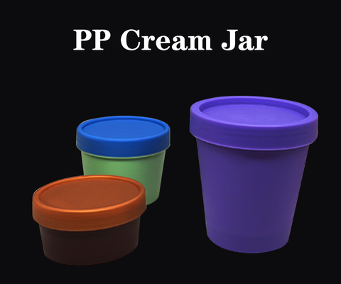 PP PCR materiaal 50ml 100ml 200ml breed mond blikjes voor cosmetica glazuur, mousse cake en ijs