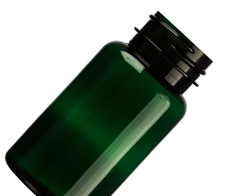 6.75 oz 200 ml Amber donkergroen Polyester Gezondheidsproduct Plastic Verpakking Fles Kap 38mm 38-400