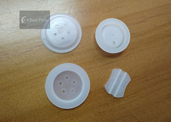 Wit Één Klep van de Manierlucht Plastic 23mm Dia voor Koffie Verpakking, Vijf Gaten