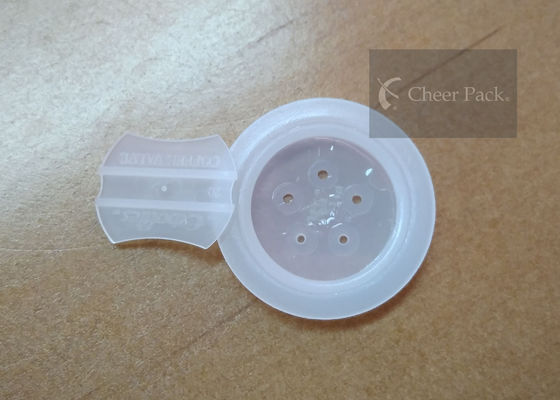 Wit Één Klep van de Manierlucht Plastic 23mm Dia voor Koffie Verpakking, Vijf Gaten