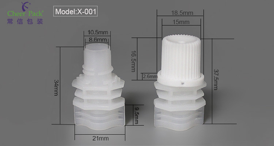 8.6mm Plastic Spout Caps gebruikt op Sojamelk zak verpakking