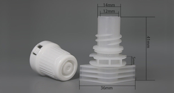 12 mm Plastic Spout Caps gebruiken op stand-up zak verpakking voor het verpakken van voedsel en cosmetica
