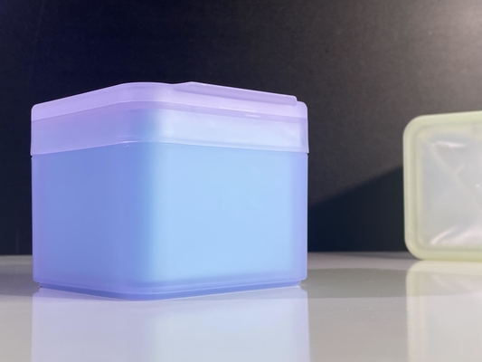 Plastic cosmetische potten voor katoenplaten en natte doekjes