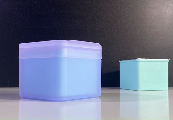 Plastic cosmetische potten voor katoenplaten en natte doekjes
