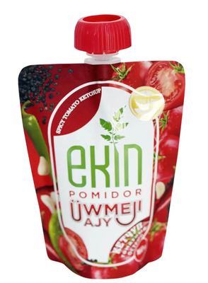 Voedselkwaliteit Stand Up Pouch 150ml 250ml Spicy Sauce Ketchup Vloeibare verpakking Zuigstuk Doypack Stand Spout