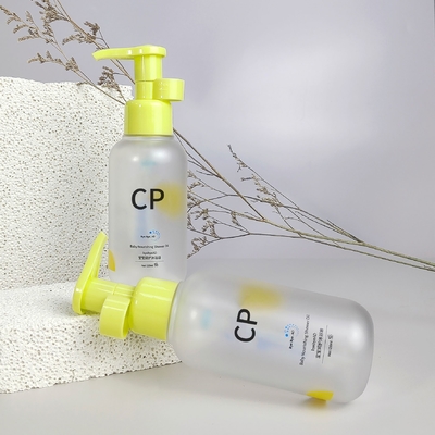 Ronde bodem Shampoo Fles Verpakking Press Bad olie fles Plastic was- en douche gel fles