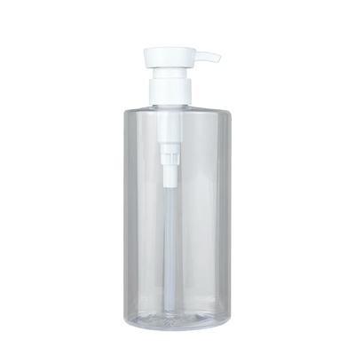 Nieuw ontwerp Cosmetische containers 150ml/500ml Huidverzorging Verpakking Wit geverfde PET-fles met lotionpomp
