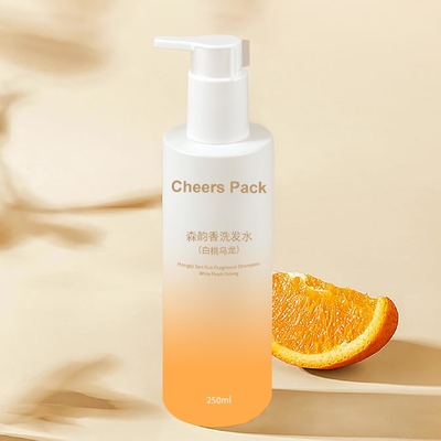 250 ml Fashion PET kleurrijke badsjampoenfles met waterdichte pomp Dispenser voor haarconditioner