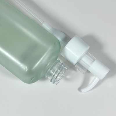 Groene luxe 50 ml 100 ml 450 ml ronde plastic cosmetische lotion flessen PP materiaal pers pomp knijpen flessen voor huidverzorging shampoo