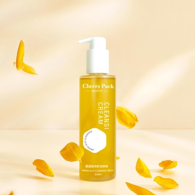 Lichaam Essentiële olie Verpakkingsfles 150 ml 210 ml Duidelijke Plastic Custom Shampoo Lotion Haar Olie Pomp Fles