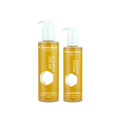 Lichaam Essentiële olie Verpakkingsfles 150 ml 210 ml Duidelijke Plastic Custom Shampoo Lotion Haar Olie Pomp Fles