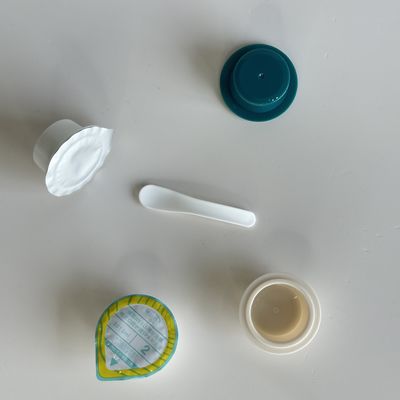 10 ml Custom Logo PP Plastic Cups voor cosmetische crèmes met aluminiumfolie deksel