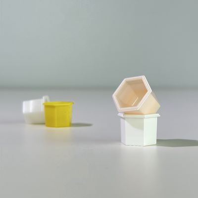 1.3 ml Hexagon PP Plastic Cup met aluminiumfolie deksel voor cosmetica