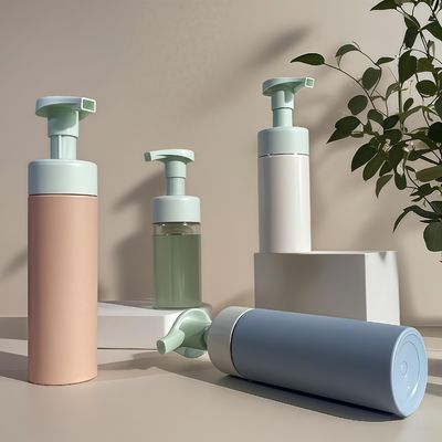 100 ml 120 ml 160 ml Plastic Cosmetic Flask PET Flask voor Shampoo Lotion Lichaamswas met perspomp en aangepaste kleur