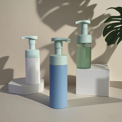 100 ml 120 ml 160 ml Plastic Cosmetic Flask PET Flask voor Shampoo Lotion Lichaamswas met perspomp en aangepaste kleur