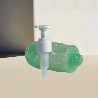 300 ml capaciteit transparante groene PET pomp dispenser fles voor cosmetische lotion met aangepast logo