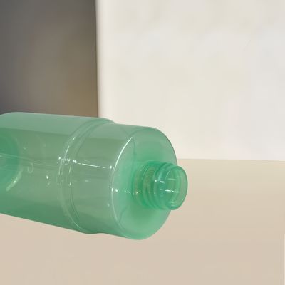 300 ml capaciteit transparante groene PET pomp dispenser fles voor cosmetische lotion met aangepast logo