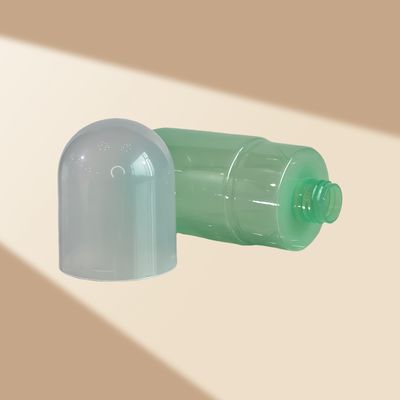 300 ml capaciteit transparante groene PET pomp dispenser fles voor cosmetische lotion met aangepast logo