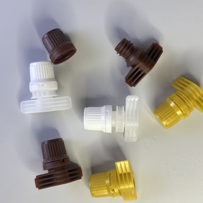 Portable and Durable 9.6mm PE Plastic Screw Cap with Flip Top Spout Lids Food Grade for Spouted Pouch Packaging