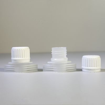 Draagbare en duurzame 16 mm PE-plastiek schroefkap met flip-top spout deksels Food Grade Safe Rim voor dranken Flexibele verpakking