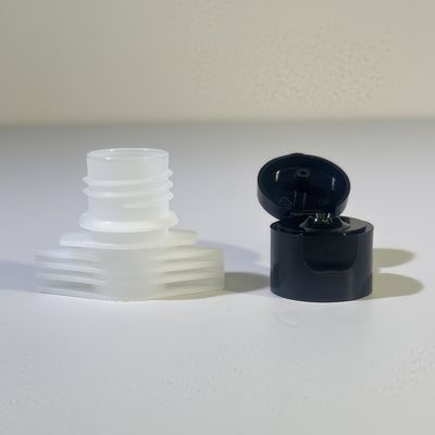 Draagbare en duurzame 3 mm flip top schroefkap met 16 mm spuit voor flexibele sanitizer en cosmetische verpakkingen