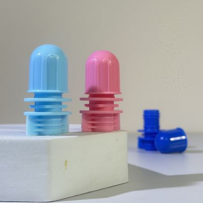 12 mm kogelkop Plastic PE Food Grade Portable Spout Cap voor Shampoo Cosmetische producten Verpakking Schroefkap voor Spouted Pockets