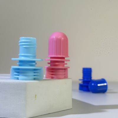 12 mm kogelkop Plastic PE Food Grade Portable Spout Cap voor Shampoo Cosmetische producten Verpakking Schroefkap voor Spouted Pockets