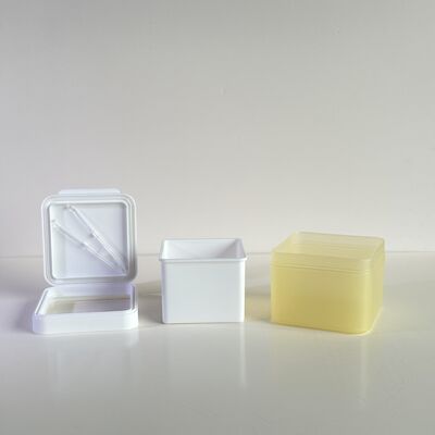 100 vellen huidverzorging katoenen liner bulk order plastic potten met afneembare PP liner voedselkwaliteit voor cosmetische merken / OEM