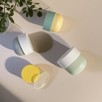 Food Grade PP Plastic Jar met schroeftop en UV Printed Label voor 150-500ml Cosmetic Face & Body Creams (Cheer Pack)