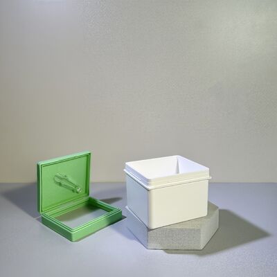 200 vellen huidverzorging katoenen liner voedselkwaliteit plastic potten voor OEM / bulk cosmetische merken