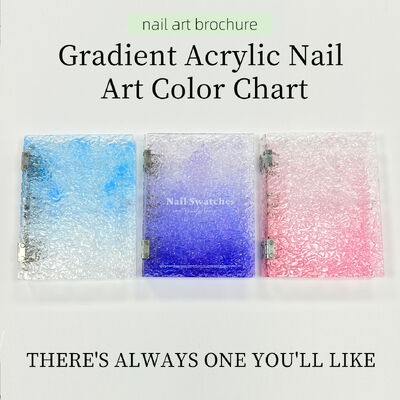 Afneembare acrylmagnetische nagelkunstplaat met 120/180/240 kleuren Gradiënt Kleurenboek Plastic Tool voor Nagelgel Tips