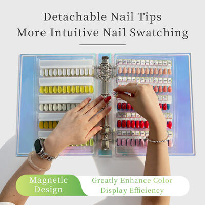 Afneembare Acryl Magnetische Nagelkunst Display Board Gradiënt Kleuren 120/180/240 Schakeringen voor Plastic Tool Nail Gel Nail Supplies