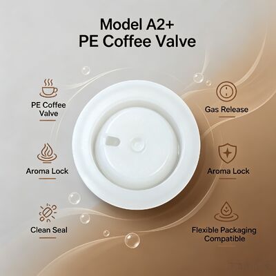 Model A2+ PE Coffee Valve One-Way Air Vent Valve for Coffee Bag Flexible Packaging