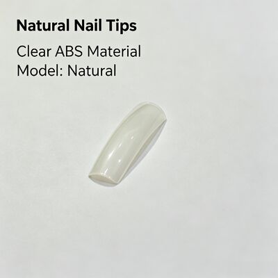 Natuurlijke ABS Amandelvorm Volledige Dekking Kunstnagels Transparante Vingernageltips voor Nagelkunst Salon Gebruik en Bulklevering