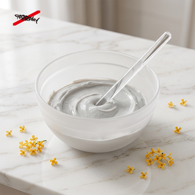 C36 Voedselkwaliteit PP Masker Mengkom 185ml | Gebruik in Schoonheidssalon | Ideaal voor het mengen van maskerpoeder & schoonheidspasta voor schoonheidssalon & thuis DIY huidverzorging. Stevig antislip platte bodem ontwerp. Winkel nu groothandel.