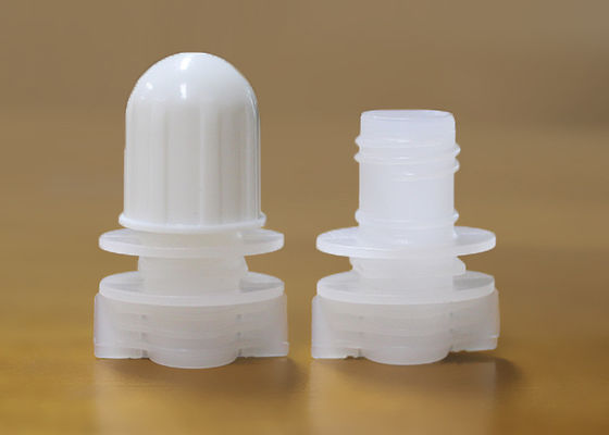 Witte Plastic Spuitenschroef het Afdekken Kappen die op Wasmiddel Doypack verzegelen
